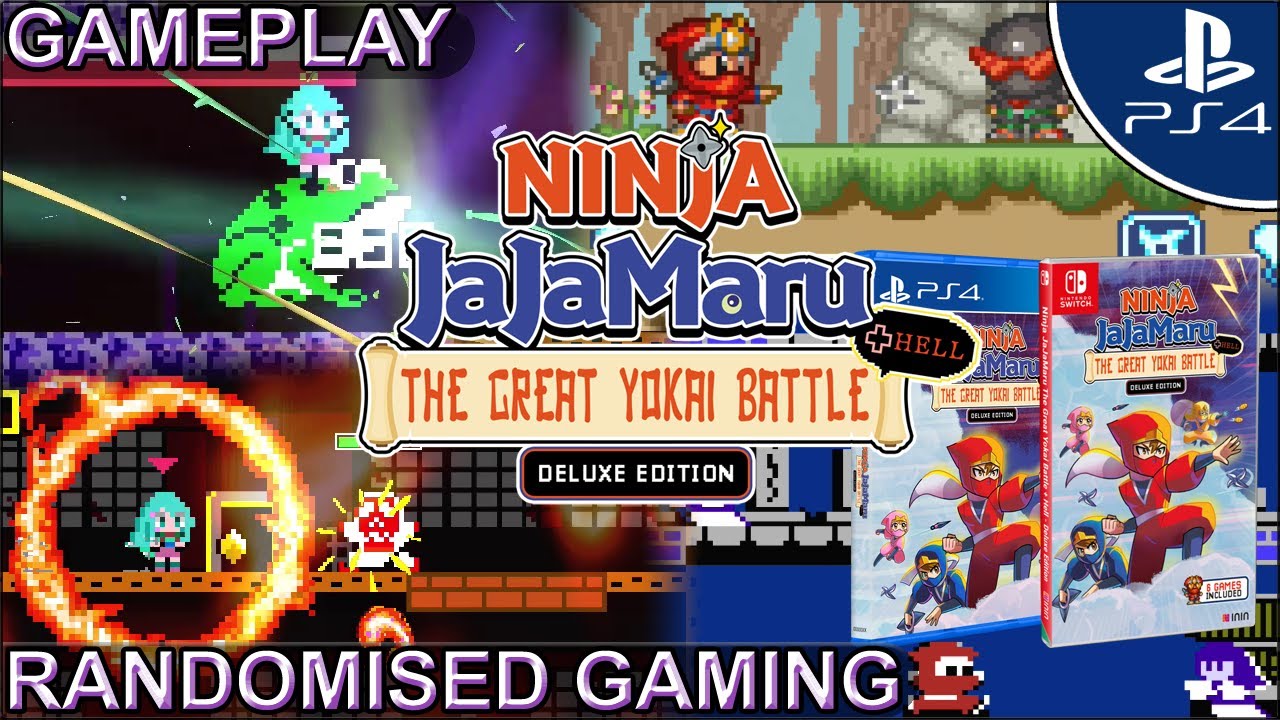 Ninja JaJaMaru: The Great Yokai Battle +Hell Deluxe Edition on PlayStation 4 how does it play? [4K]