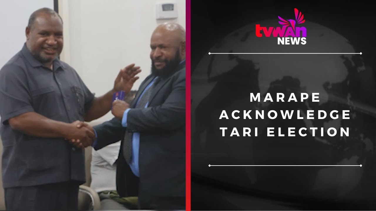 Marape scknowledge Tari election