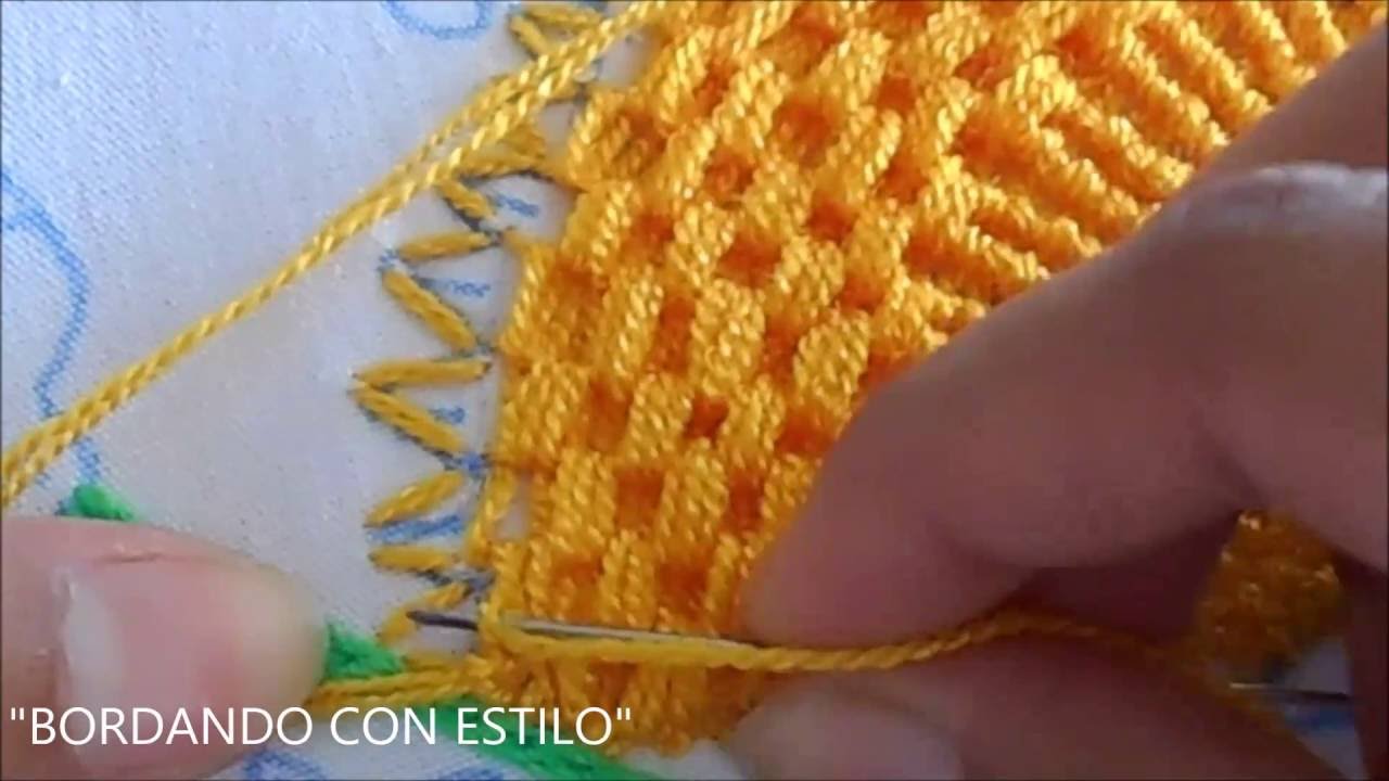 PUNTADA EN CLAVEL 4 EN 1 PASO A PASO  *BordandoConEstilo*