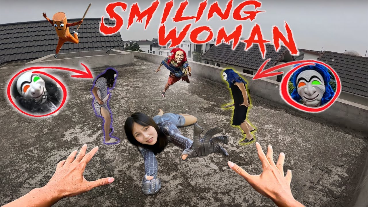PARKOUR SPIDER-MAN vs SMILING WOMAN in ABANDONED CITY 6.0 😱 | Realistic horror POV