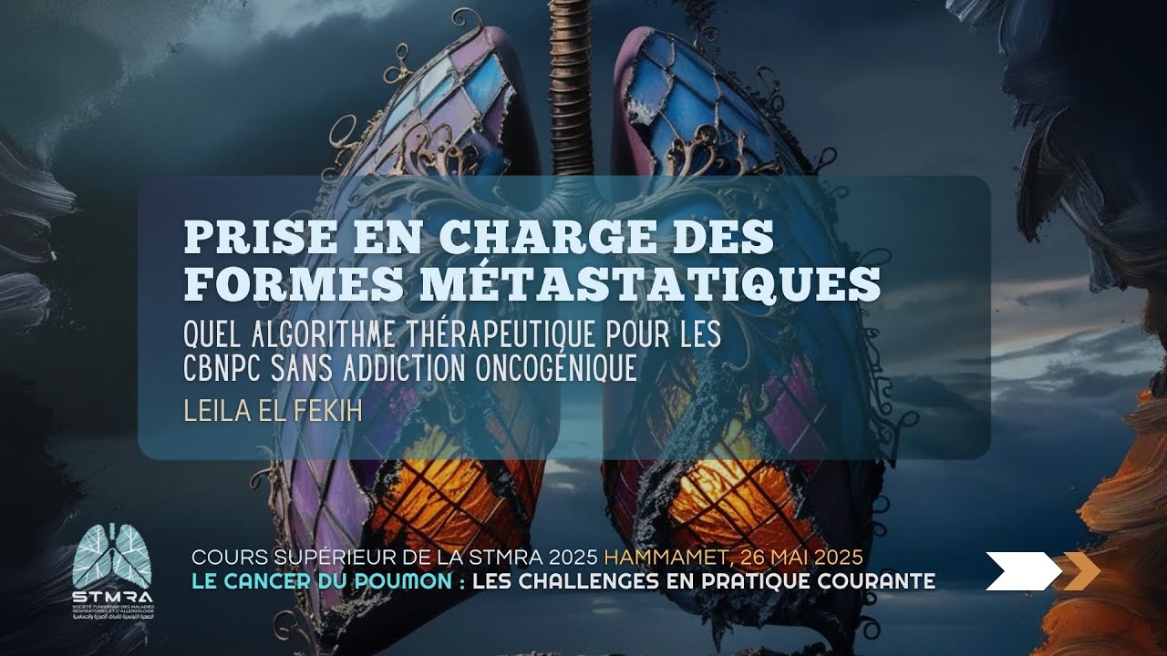 Quel algorithme thérapeutique pour les CBNPC sans addiction oncogénique. Leila El Fekih