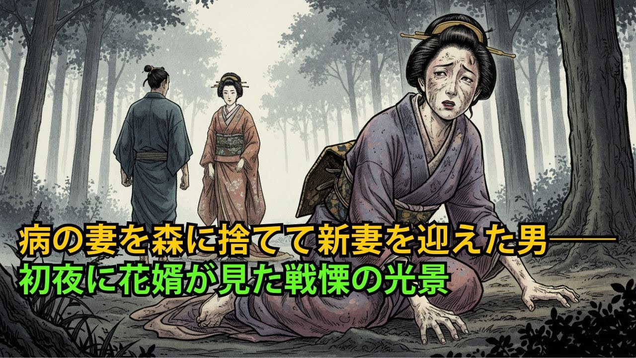 病の妻を森に捨てて新妻を迎えた男――初夜に花婿が見た戦慄の光景| 野談 | 伝説 | 昔話 | 説話 | 民話