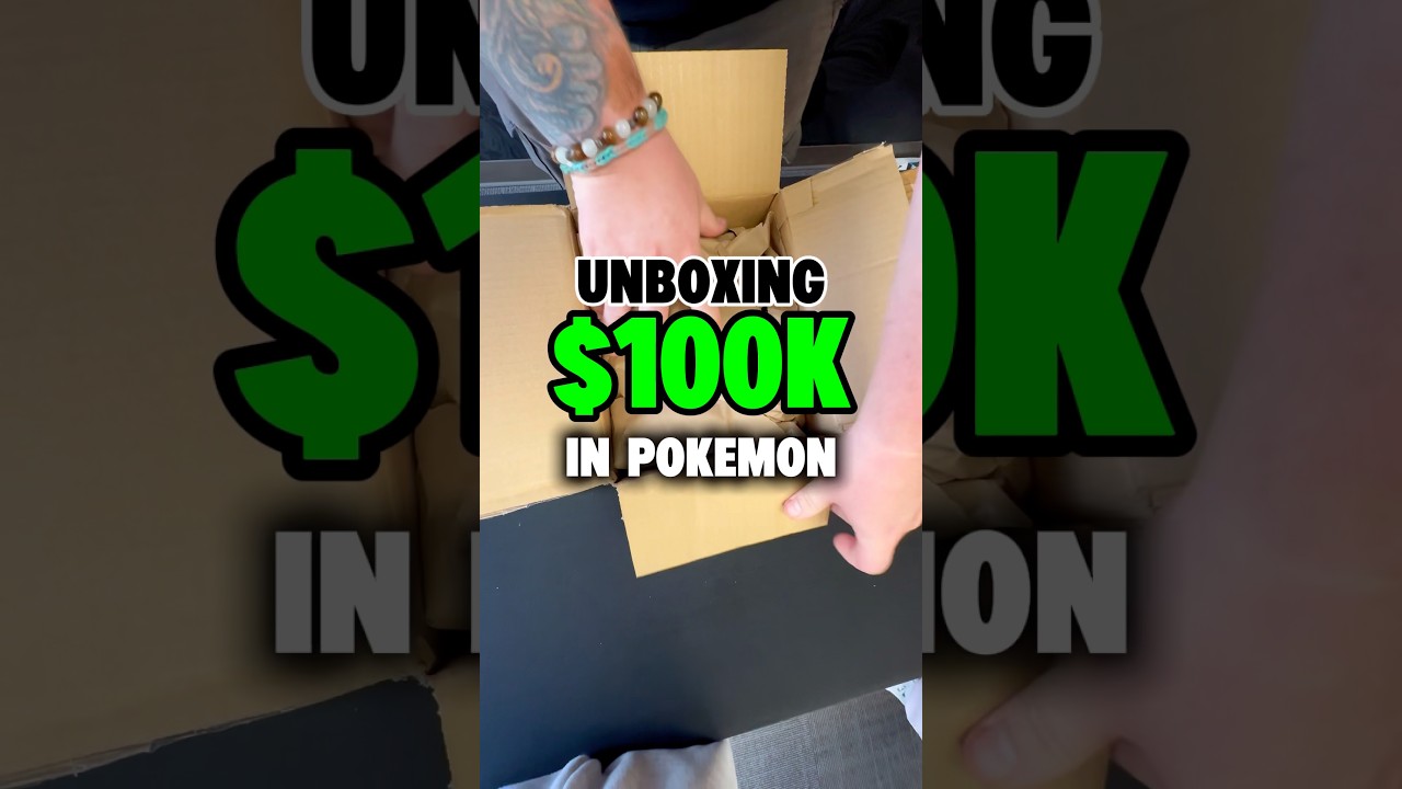 $100,000 Pokemon Card UNBOXING #pokemon #pokemoncards #unboxing #pokemontcg #collector #collection