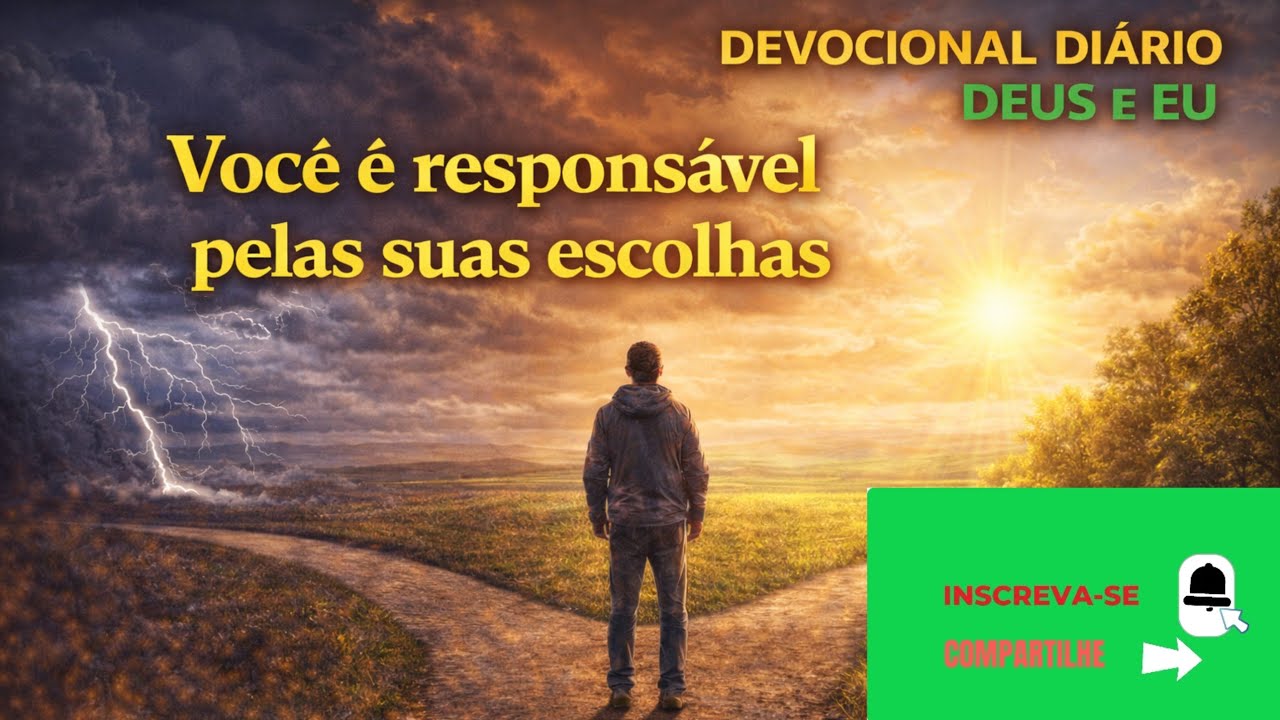 Devocional Diário | Deus e Eu - Você é responsável pelas suas escolhas