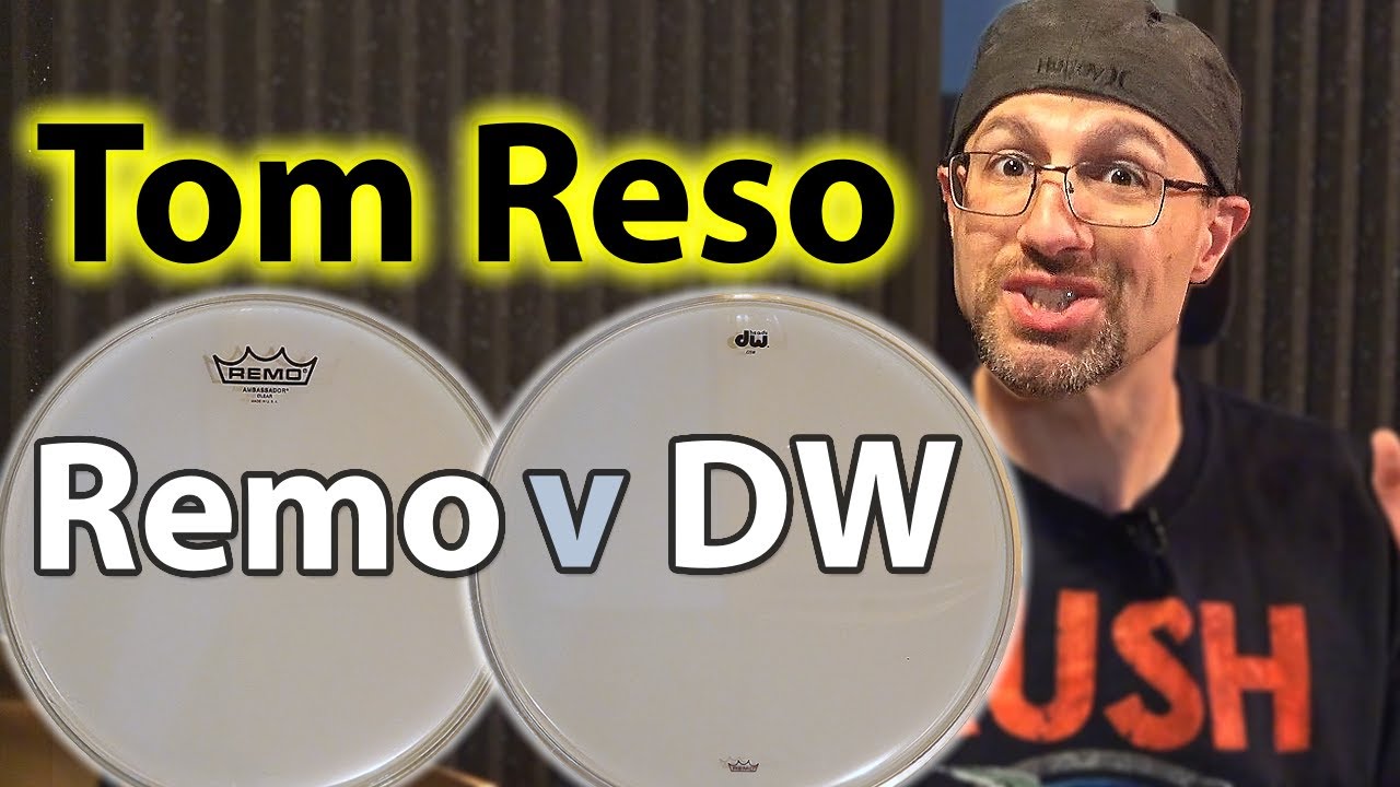 Remo Clear Ambassador vs DW Clear Resonant Drum Heads: Hear the Difference!