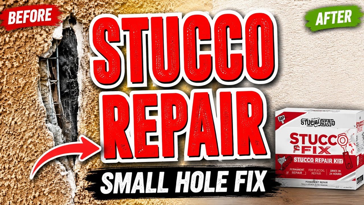 easy-to-follow instructions will help you tackle small stucco repairs with confidence