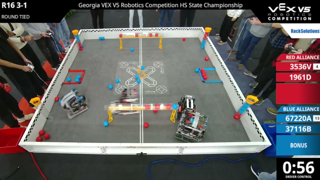 Georgia HS State Championship : Division 1 - R16 #3-1 - 3536V & 1961D vs 67220A & 37116B - Auton + D