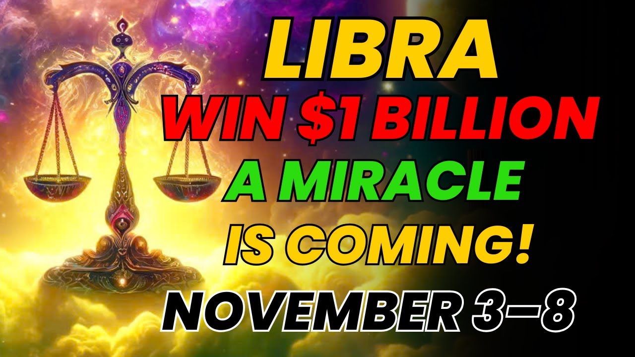 ♎ ВЕСЫ &mdash; ВЫИГРАЙТЕ 1 000 000 ДОЛЛАРОВ С ЭТИМИ 6 ЧИСЛАМИ! 💰✨ НОВЫЕ БЛАГОСЛОВЕНИЯ ПРИБЫЛИ | 3&ndash;8 НОЯ...