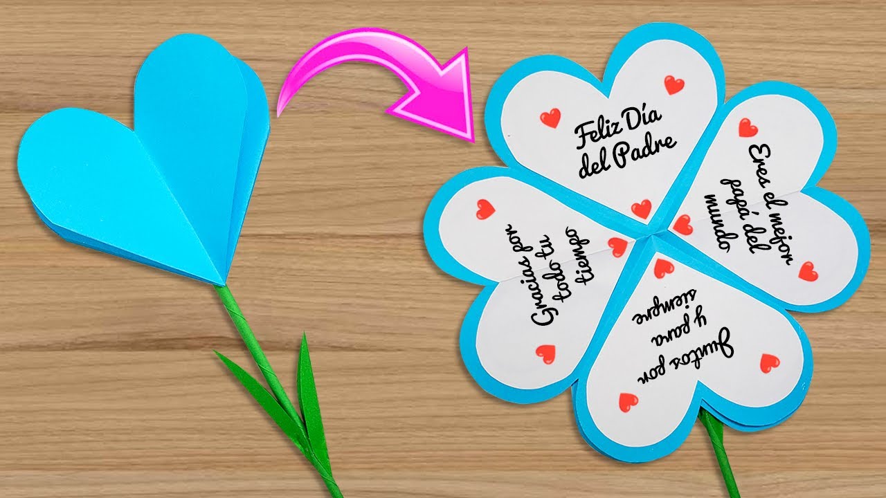 🌺💙Hermosa flor corazón para el día del padre💙🌺 Gift idea father's Day 💙 Especial día del padre