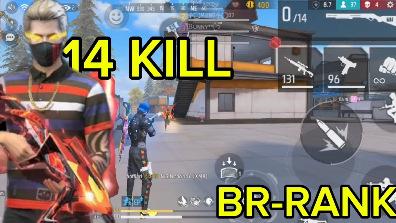14 KILL IN BR-RANK ☠️ 