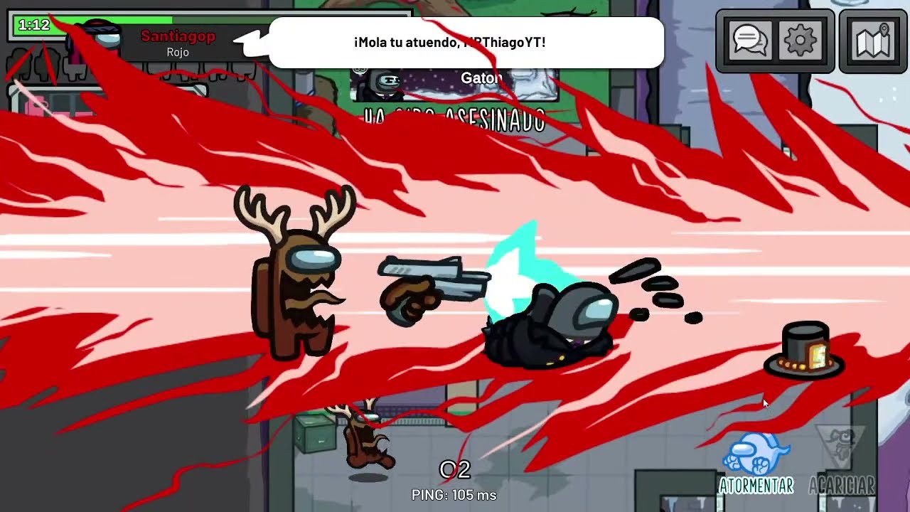 Gatoh jugando Mondong us Escodite Chat rápido #amongus #among #among_us #escondite #chat