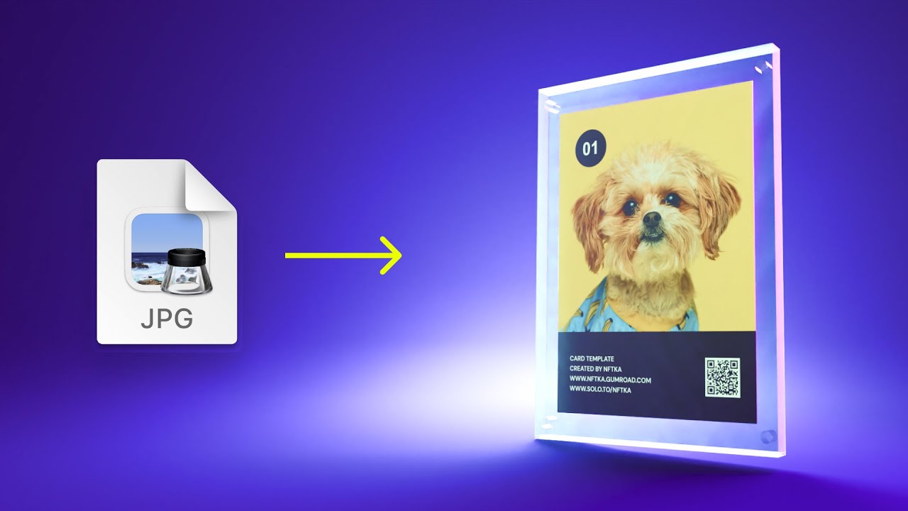 Make Your Own 3D NFT Sports Cards with THIS Blender Template