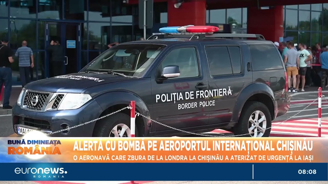 Alertă cu bomba pe aeroportul Internațional Chișinău. O aeronavă a aterizat de urgență la Iași