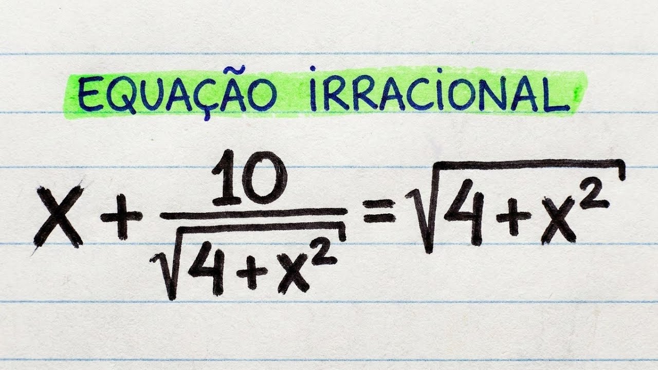 Equação Irracional com Raiz Quadrada! Esquecei a Prova Real no Final!