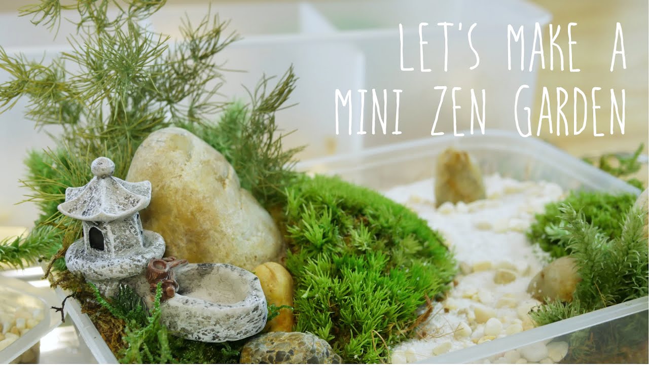 Let's Make A Mini Zen Garden Using Preserved Moss