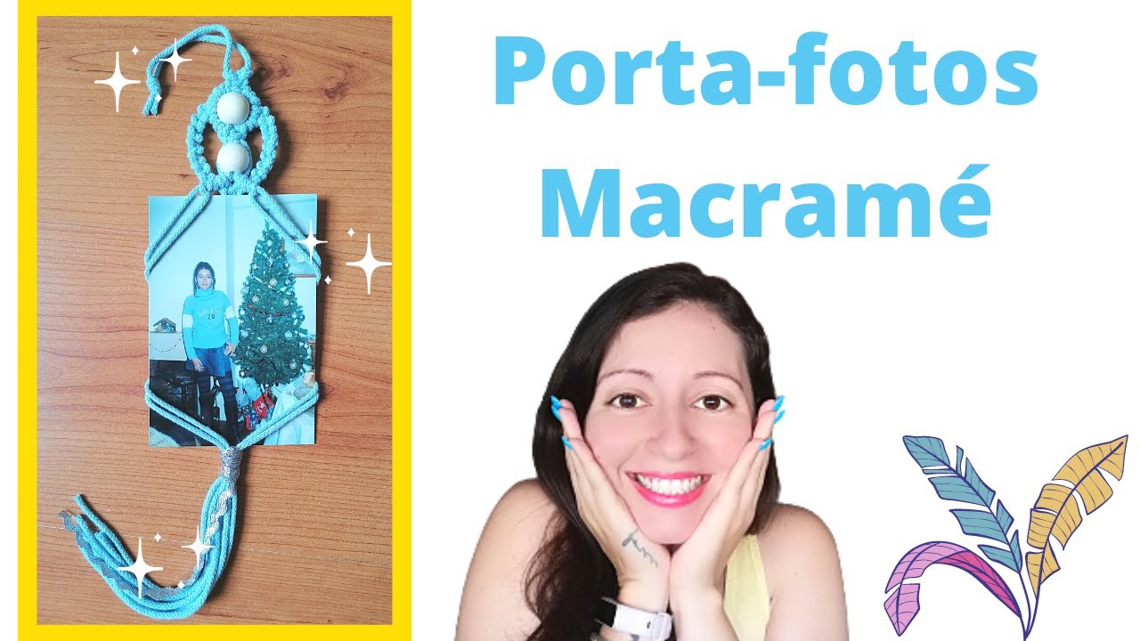 🌸Porta Fotos em macramé - DIY Macramé | Easy Tutorial
