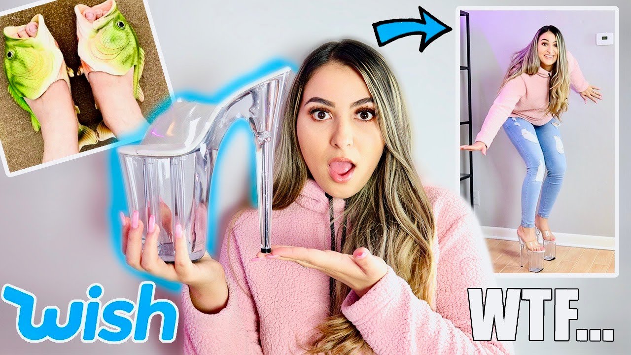 TRYING VERY WEIRD SHOES FROM WISH....WTF ARE THOSE!?