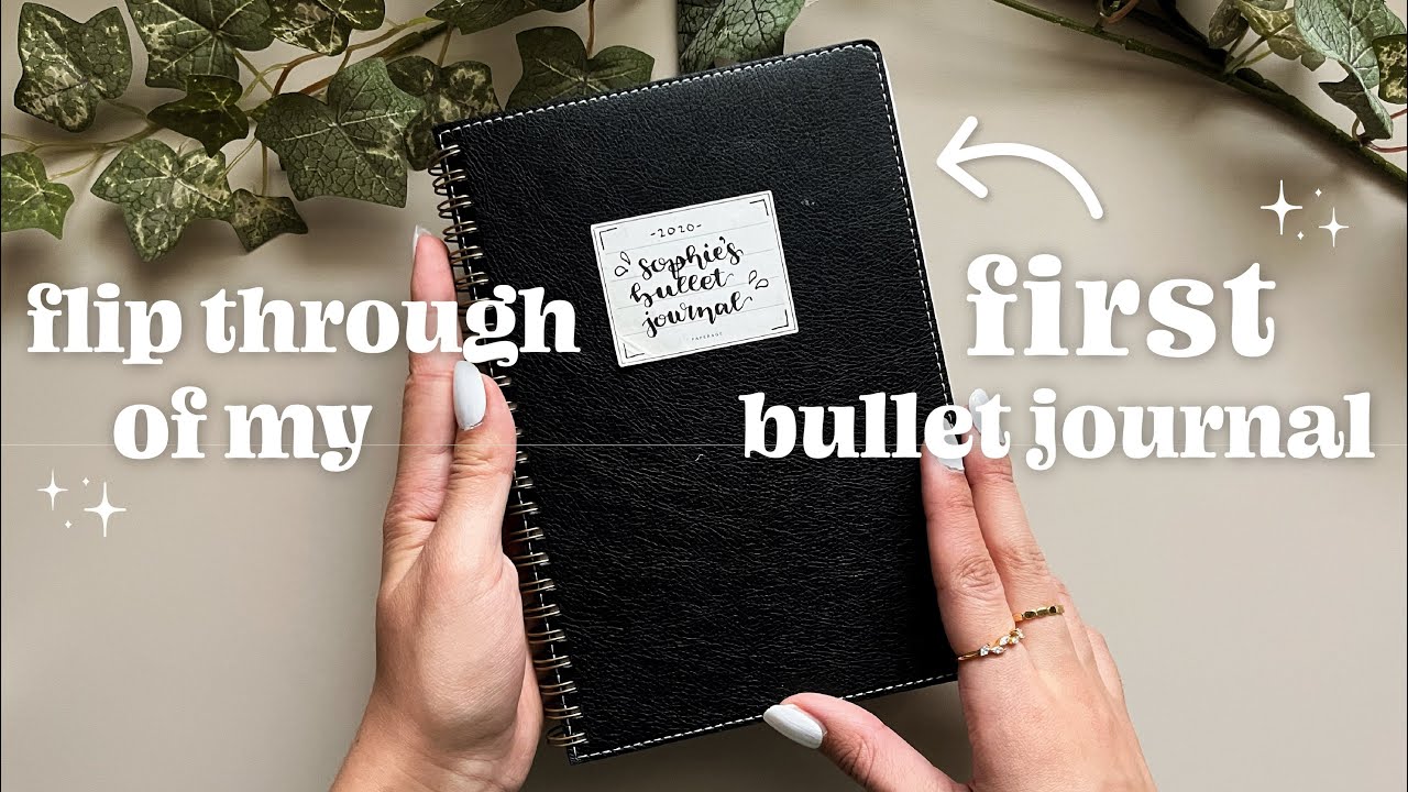flip through of my FIRST EVER bullet journal ✨ ideas for bujo beginners