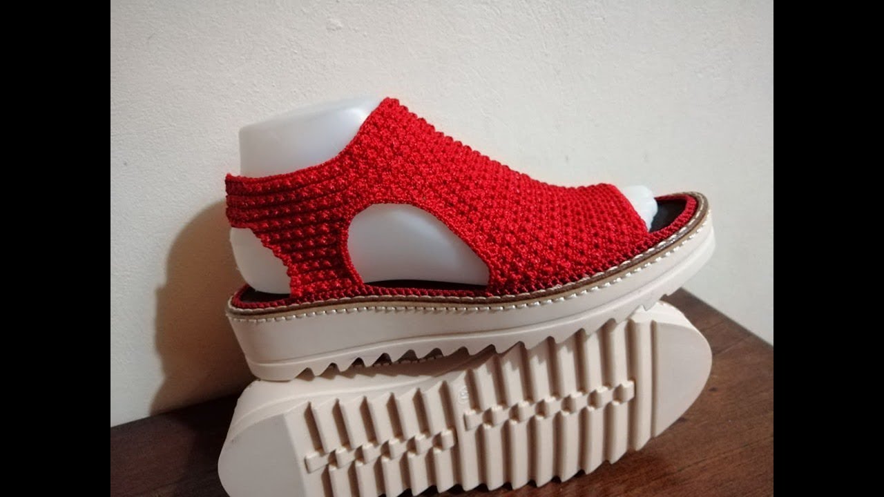 SANDALIA A CROCHET MODELO VALERIA