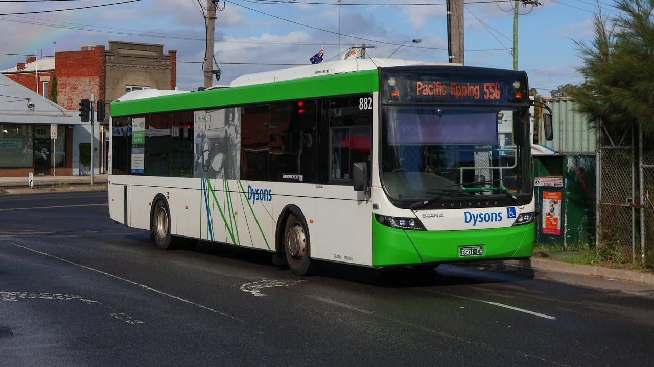 Dysons Bus 882 Scania K280UB, Volgren 