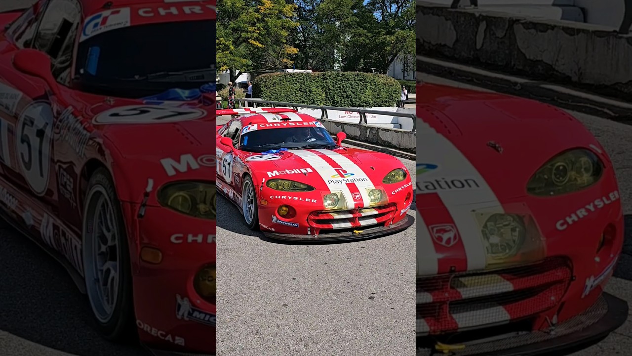 2000 Chrysler Viper GTS R Ex-Works/Team ORECA Drive By Engine Sound Detroit Concours d'Elegance 2023