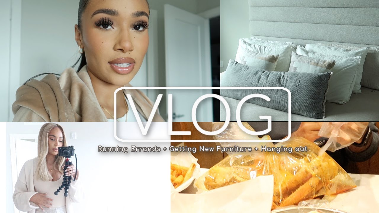 VLOG| Running Errands, Getting New Furniture, Hanging out