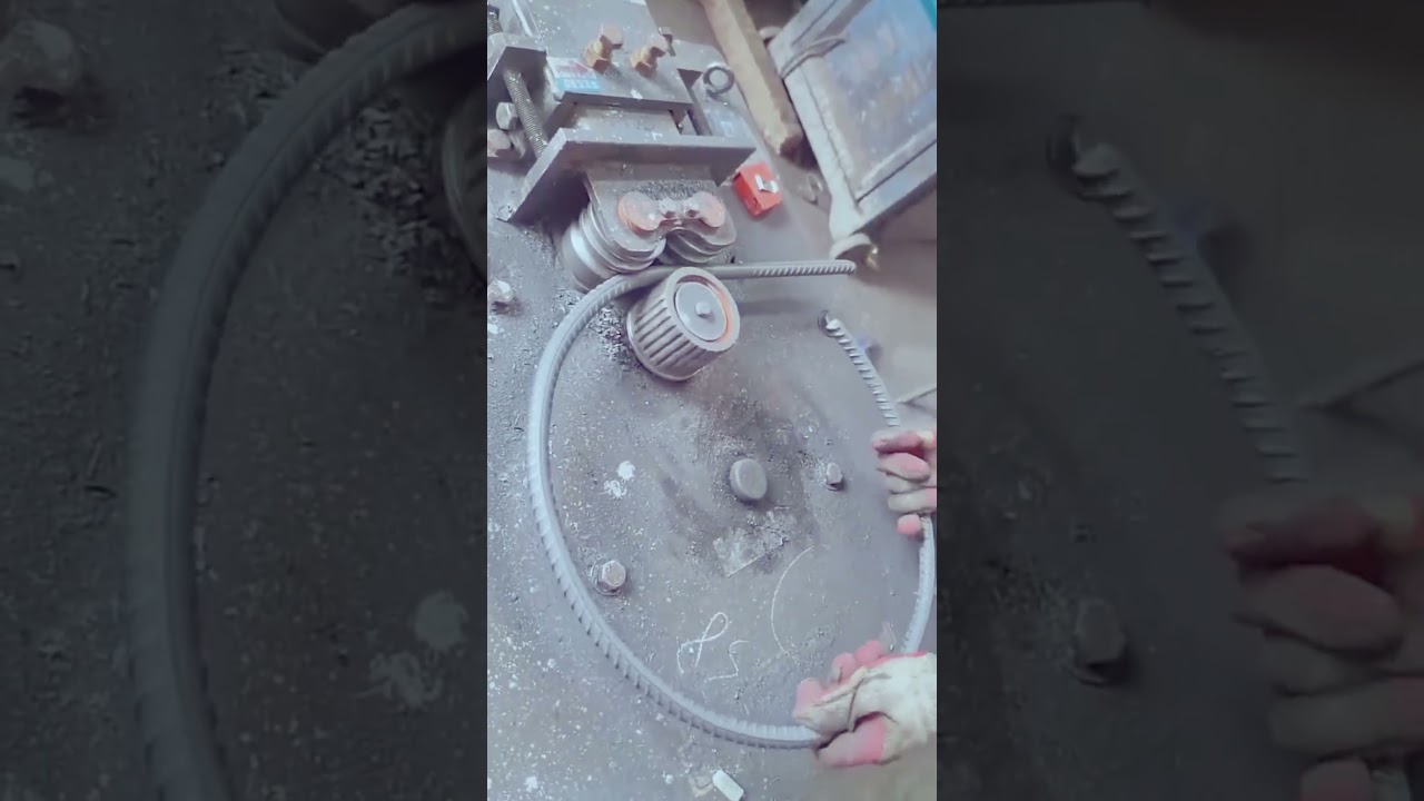 How to Straighten Bent Metal Rods🎉 #Metalwork#RodStraightening #blacksmith #shorts