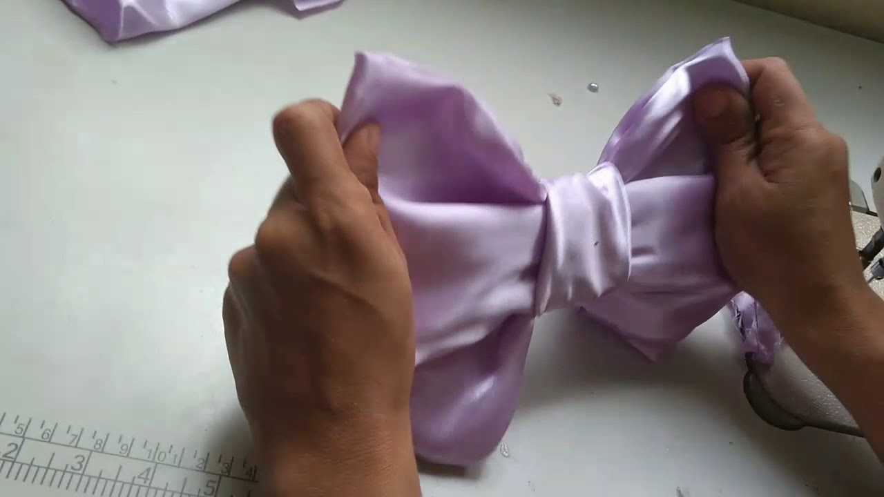 Laço para vestido passo a passo