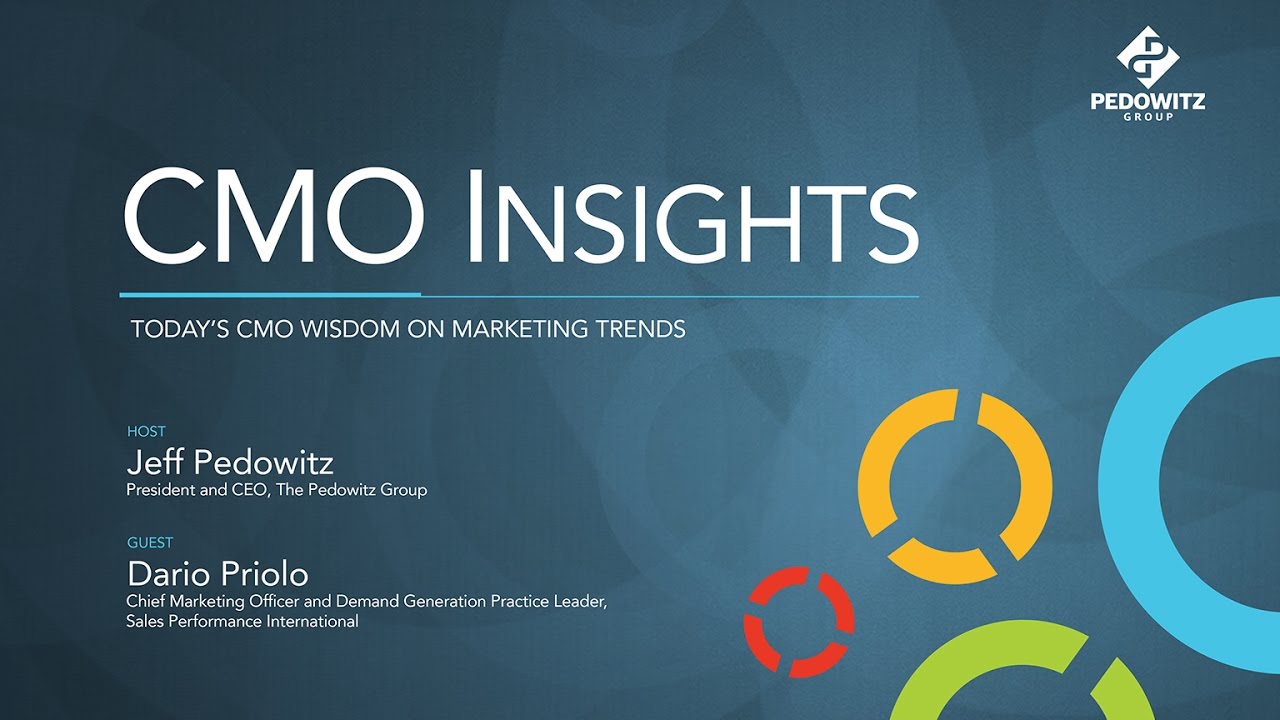 CMO Insights: Dario Priolo, Chief Marketing Officer, Sales Performance International