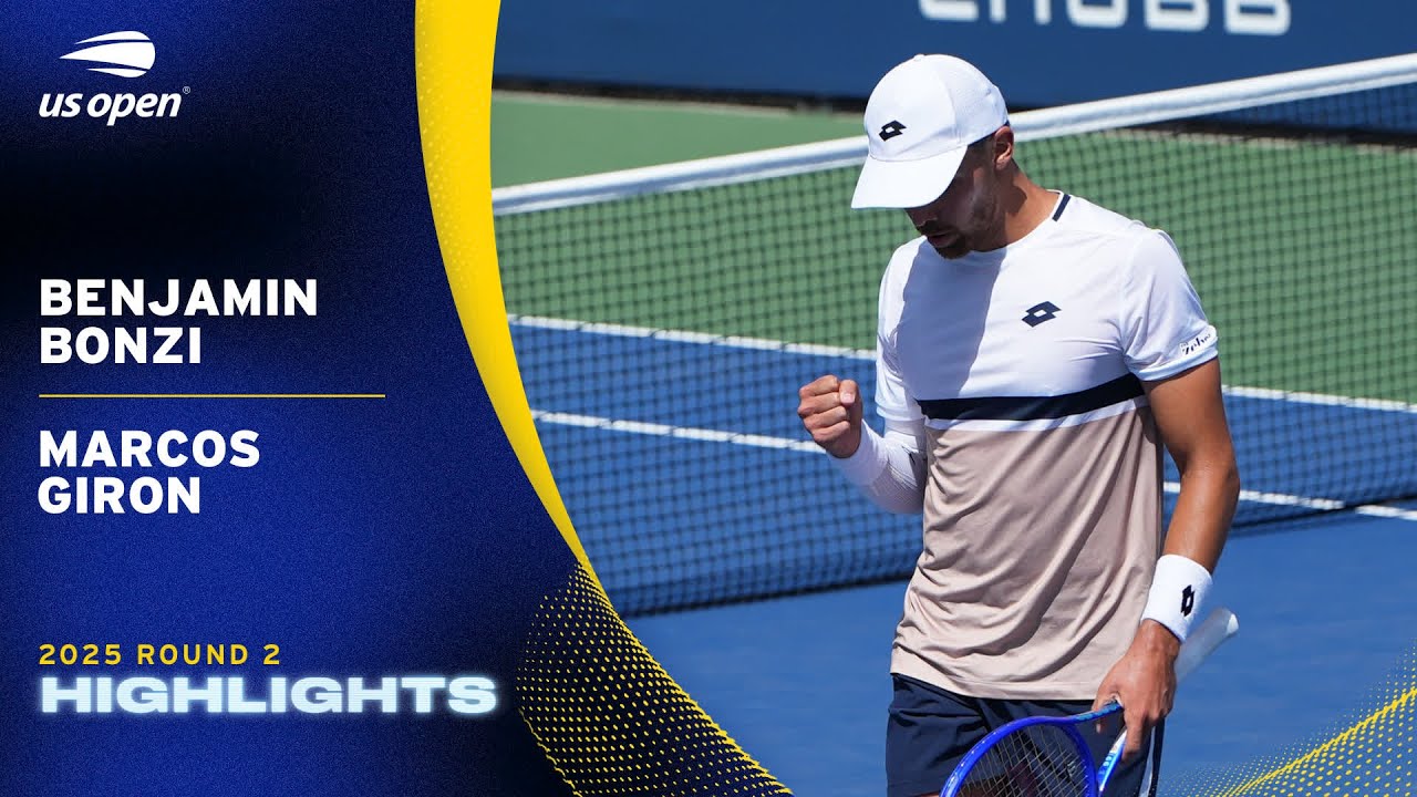 Benjamin Bonzi vs. Marcos Giron Highlights | 2025 US Open Round 2