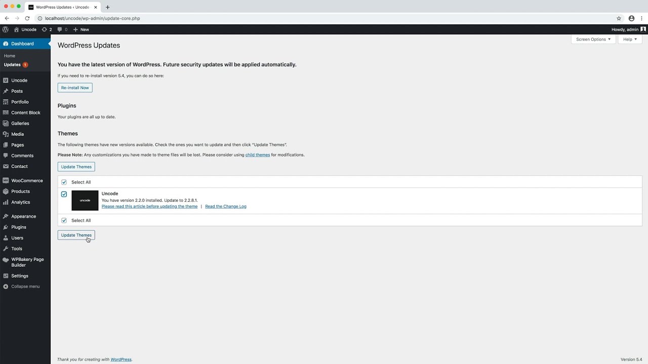 Uncode - Theme Update