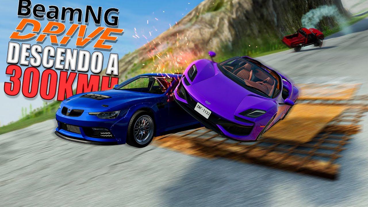 Corrida descendo o Morro no BeamNG Drive Multiplayer
