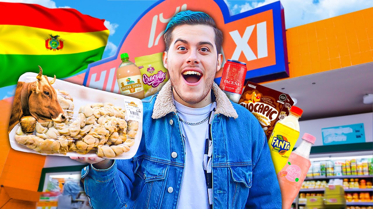 VISITANDO UN SUPERMERCADO EN BOLIVIA ¡ENCONTRÉ PRODUCTOS MUY RAROS!