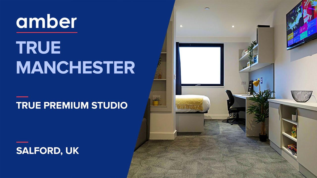 True premium studio | True Manchester | Student Accommodation in Salford | UK | amber