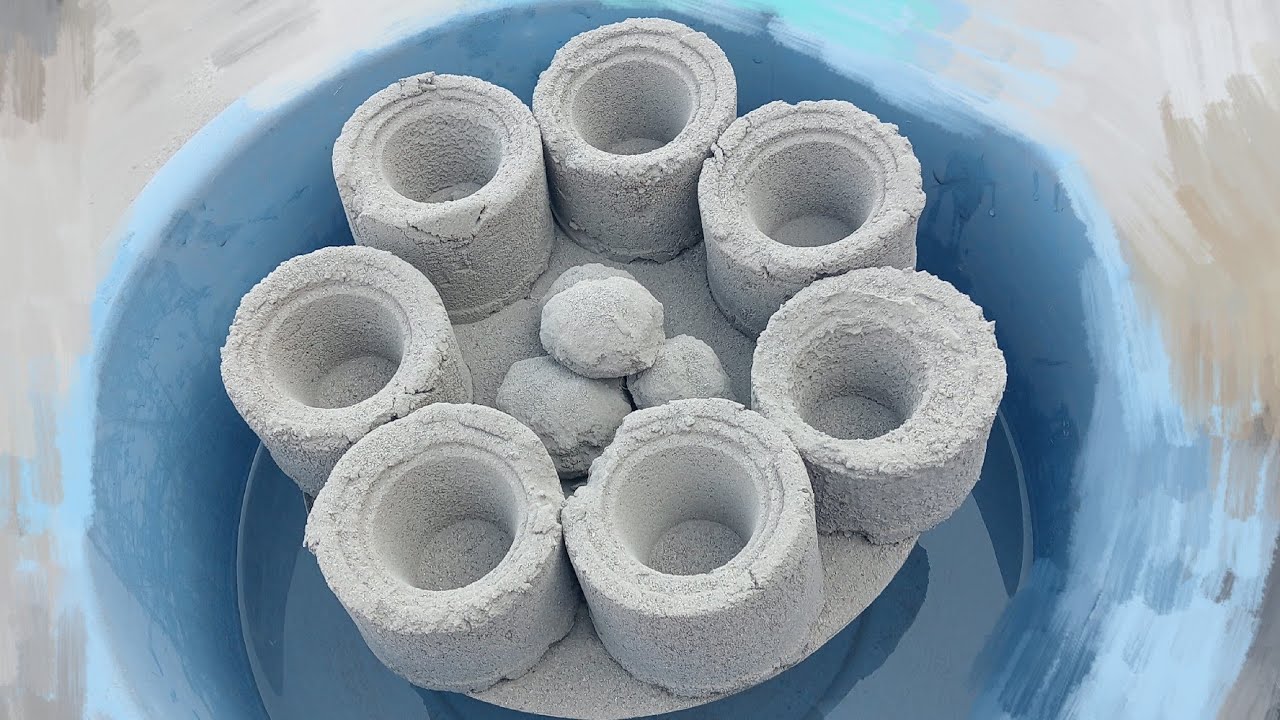 ASMR very soft sand dartmixd mini gritty crunchy paste play dusty dipping crumble in 🌊🥶