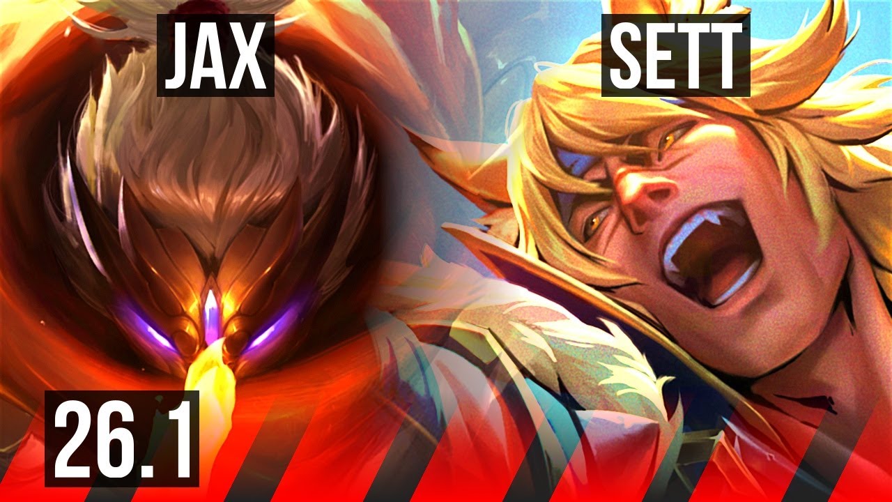 JAX vs SETT (TOP) | Good KDA: 14/1/2 | KR Master | 26.1