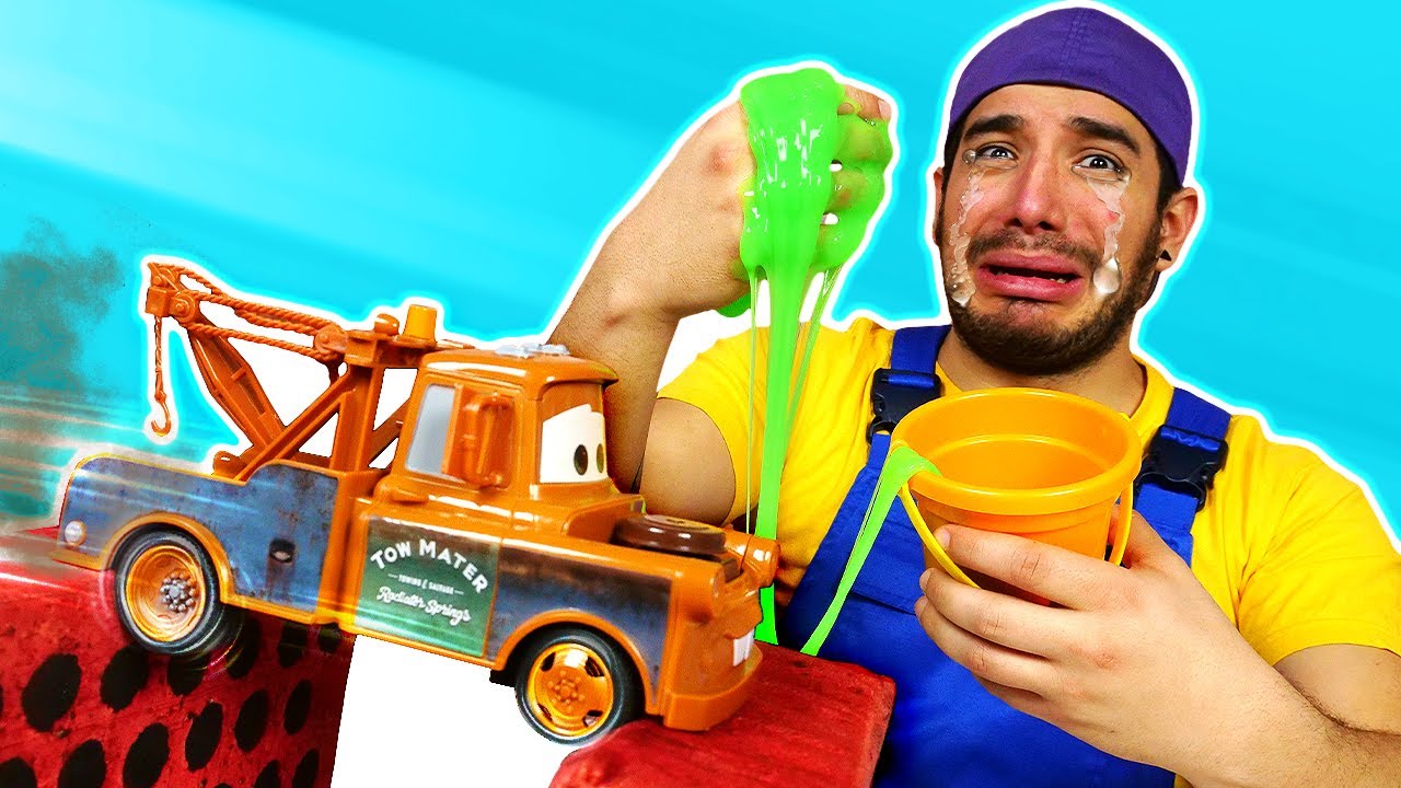 Reparamos el coche: Mater. &iexcl;Oh, se da&ntilde;&oacute;! Juegos con coches