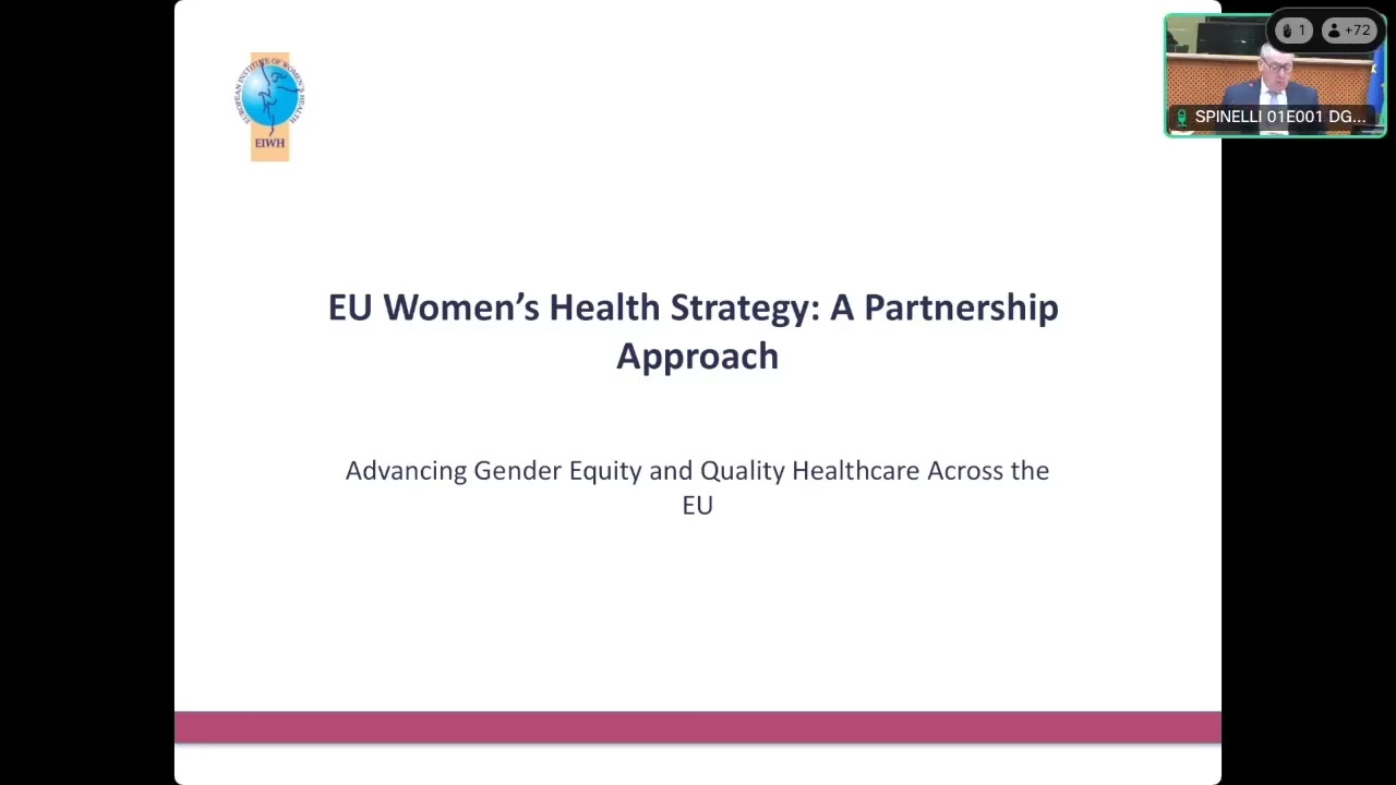 European Parliament and online: Official Launch of the EIWH EU Women's Health Strategy