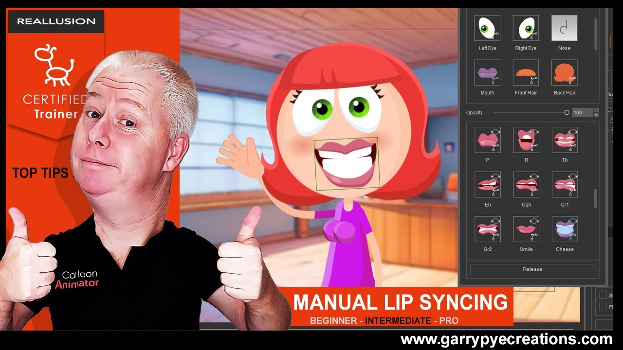 Top Tips for Cartoon Animator with Garry Pye - Manual Lip Syncing