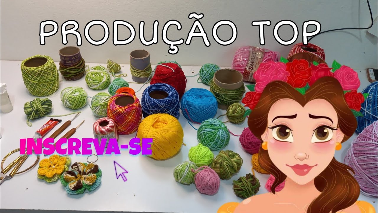 PRODUÇÃO  MARAVILHOSA  / CHAVEIRO DE FLOR PASSO A PASSO