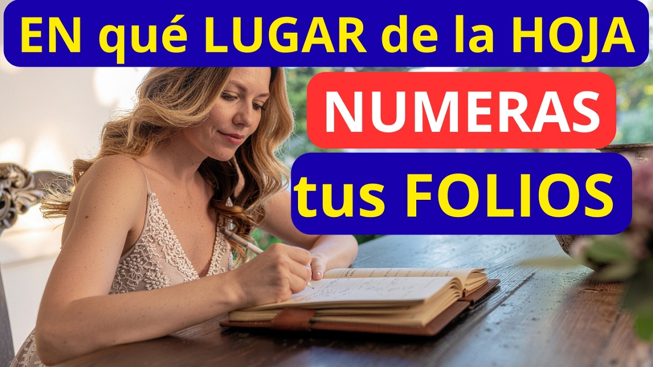 TU PERSONALIDAD según DÓNDE NUMERAS tus FOLIOS #grafologia #psicologia #personalidad #enumeration