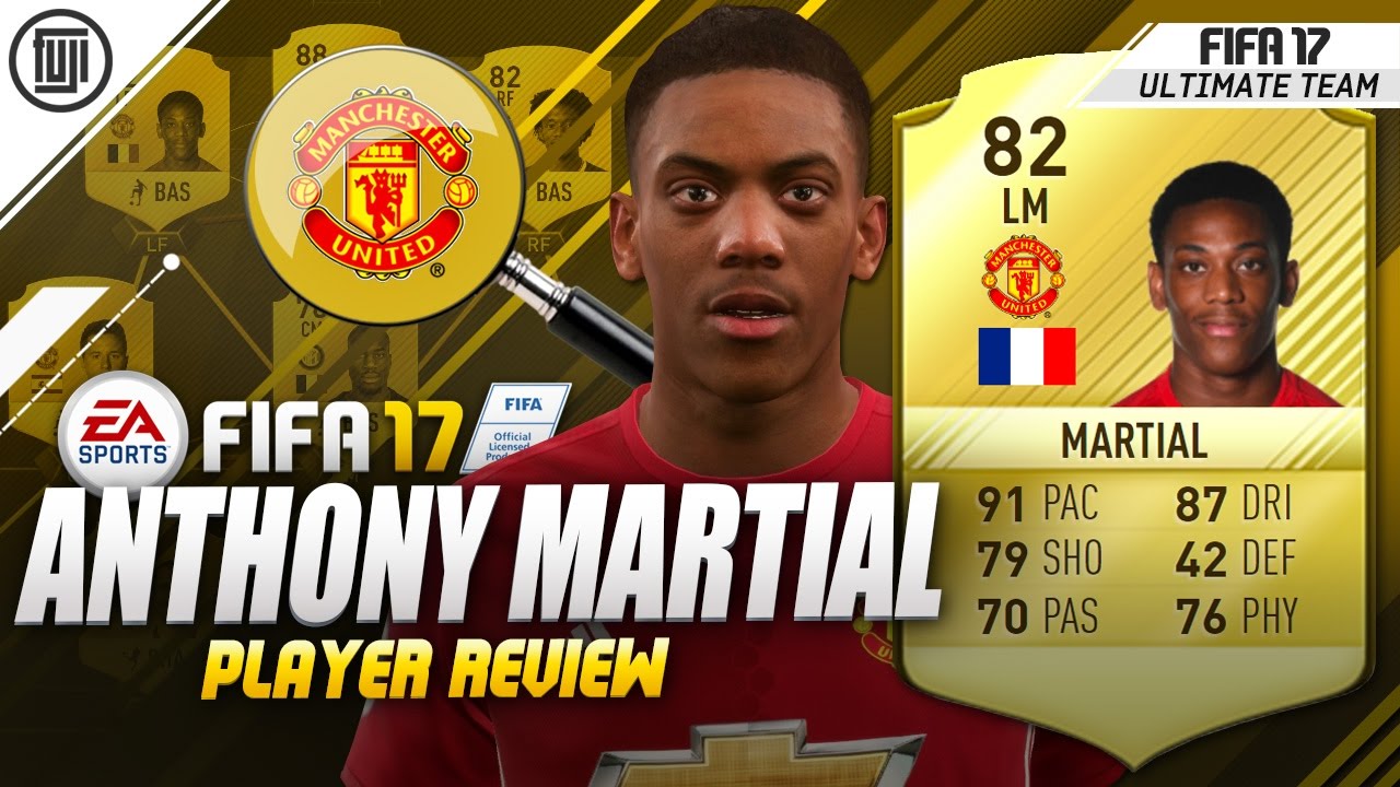 FIFA 17 MARTIAL PLAYER REVIEW! (82) - FIFA 17 Ultimate Team Review