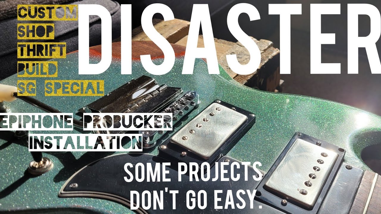 CUSTOM SHOP from a thrifted SG! PT2 Epiphone PROBUCKER install