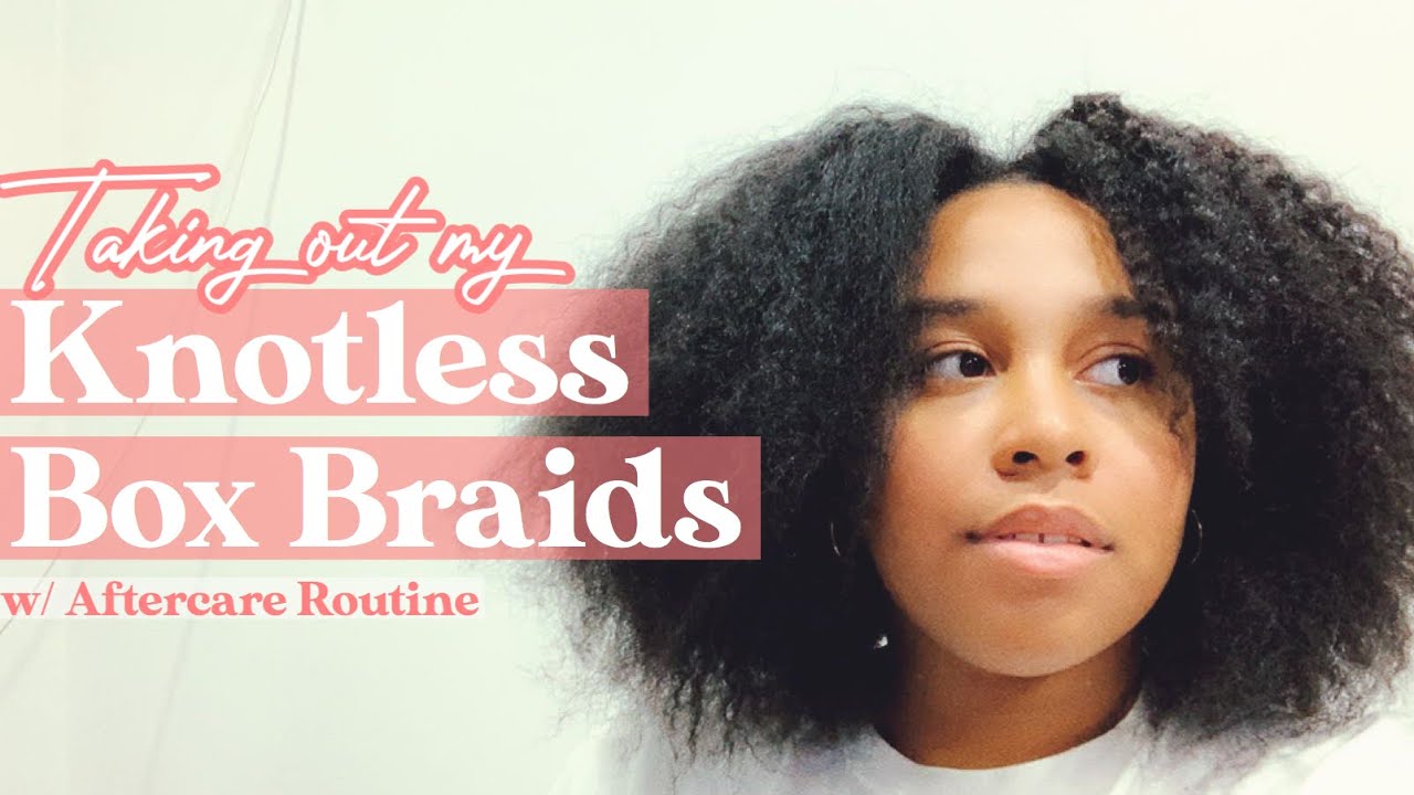 Taking Out My Knotless Box Braids w/ Q&A + Aftercare Routine | Simply Soribel