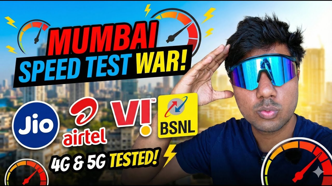 MUMBAI SPEED WAR: Jio vs Airtel vs Vi vs BSNL - The Winner Surprised Me!