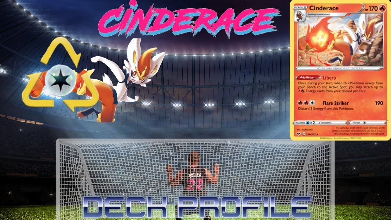 THE BEST FIRE STARTER IN FORMAT! Cinderace Vivid Voltage Deck Profile / Deck List!