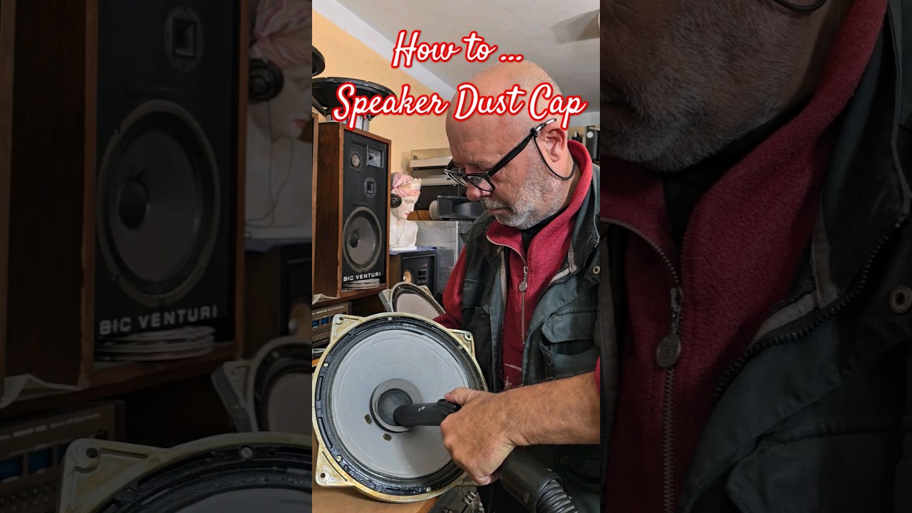 AUDIO TIPS - HOW TO pull out the SPEAKER DUST CAP with the VAC @Angelicaaudio