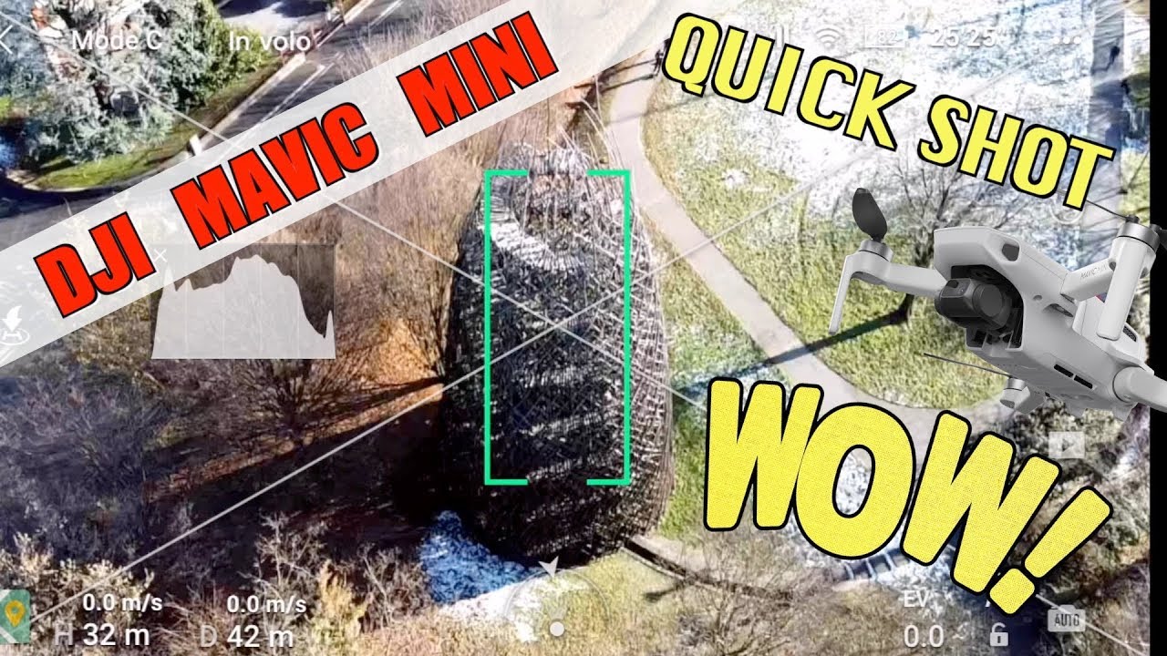 DJI MAVIC MINI QUICK SHOT - ECCO COME SI COMPORTANO SULLE STRUTTURE PIU GRANDI