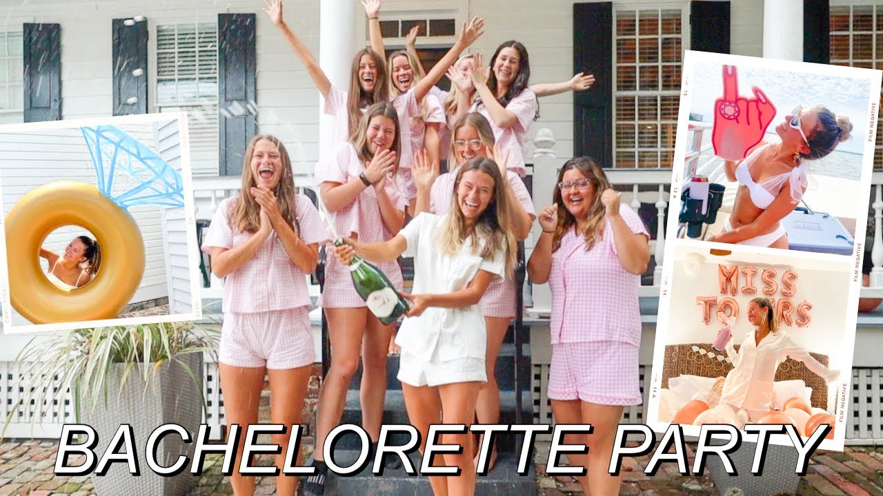 MY DREAM BACHELORETTE PARTY IN CHARLESTON! beach yoga, boating day, signature drink night, + more