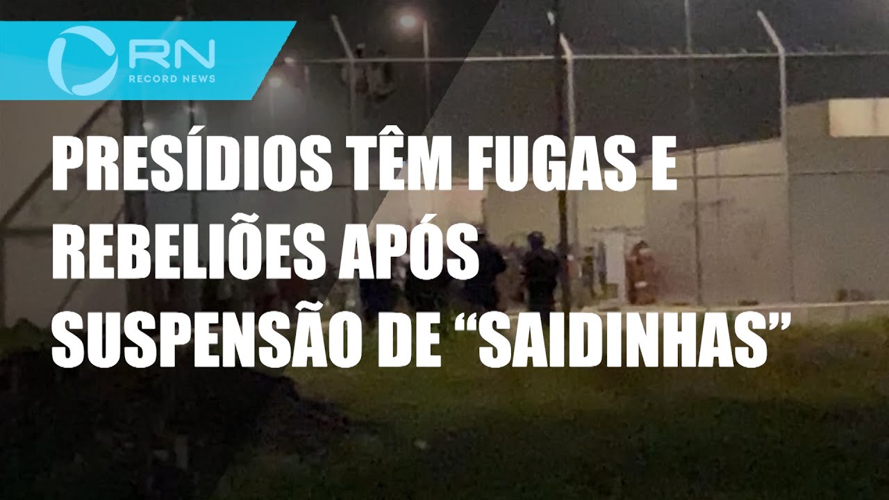 Presídios têm fugas e rebeliões após suspensão de 